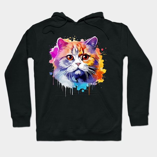 Scottish Fold Cat Hoodie by rmcbuckeye